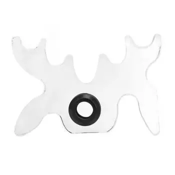 Clear Billiard Bridge Head Acrylic Pool Billiard Cue Bridge Head Accessories for Pool Table