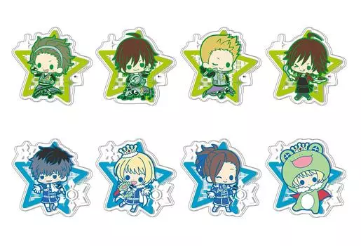 Clear brooch collection THE SideM 1st stage 1BOX 8 pieces total 8 types IDOLM@STER =