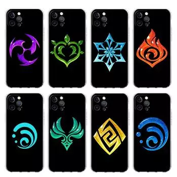 Clear Case For Apple iPhone 14 13 11 12 Pro 7 8 Plus XR X XS Max 6 6S 14Pro Silicone Phone Cover Genshin Impact iPhone 14 Pro Max
