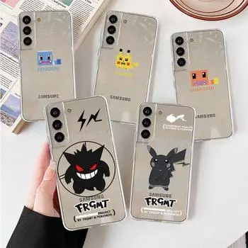 Clear Case For Samsung Galaxy S22 S20 FE S21 S10 S9 Plus Note 20 Ultra 10 Lite Transparent Phone Shell Pokemon Cute Anime Samsung S22 Ultra 5G