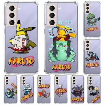 Clear Case For Samsung Galaxy S22 Ultra S20 FE S21 Plus S10 Lite S10e S9 Note 20 10 Soft TPU Phone Cover Cos Pokemon Capa Samsung S9 Plus