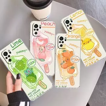 Clear Case For Xiaomi Redmi Note 11 Pro 10 9 9S 8 8T 7 9A 9C 9T 10 10C K40 Transparent Soft Phone Cover Pkemon Redmi Note 11 Pro 5G