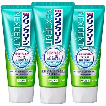 Clear Clean Next Dent Pure Mint 120 г x 3 шт. набор [Оптовая закупка]