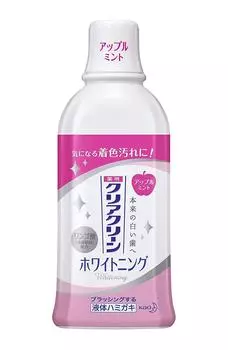 Clear Clean Plus Отбеливающий ополаскиватель для полости рта с ароматом яблока и мяты 600 мл x 20 шт. набор [Kao]