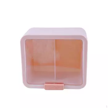 Clear Display Case Cabinet Stackable Doll Storage Box Container for Action Figures, Collectibles розовый