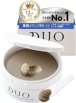 clear DUO Очищающий бальзам Белый A 90 г Увлажняющий уход за порами Средство для снятия макияжа Умывание Двойное умывание Не требуется duo Duo [Тусклость белый