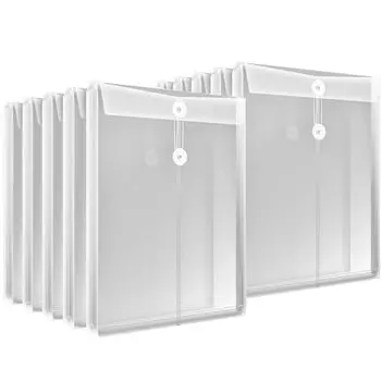 Clear envelope type set of A4 vertical with large document clear document storage file, file, 10, size, type, string, capacity, case, holder,