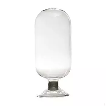 Clear Glass Match Cloche Jar Empty Multifunction Home Bathroom Decor,Decorative,Fireplace M