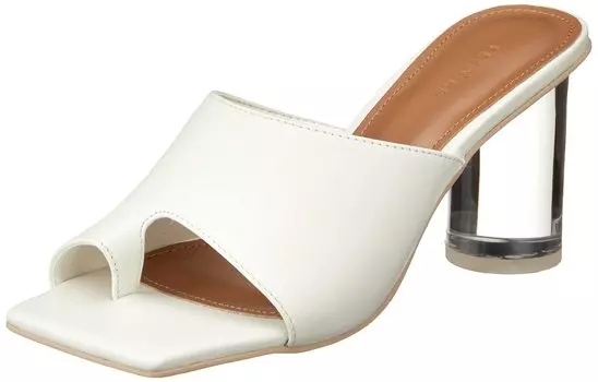 Босоножки-стринги на прозрачном каблуке FWGS221315 WHT см [Frey ID] Женские 24.5