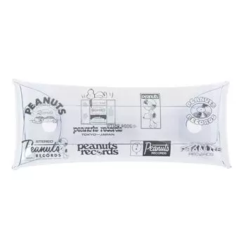 Clear Pouch Pen Case Pencil Case Clear Multi Case L Size Slim Accessory Case for Cute Characters 0448 RECORDS [Snoopy] Women, School, Commuting,