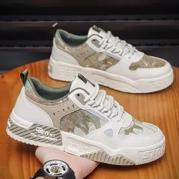 [Clearance] Men s canvas shoes Korean version trendy sports and leisure thick baseplate shoes student versatile breathable men s shoes 39 синий