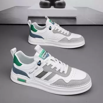 Clearance men s shoes new summer breathable little white shoes Maillard trend versatile soft sole lightweight casual sports trendy shoes 39