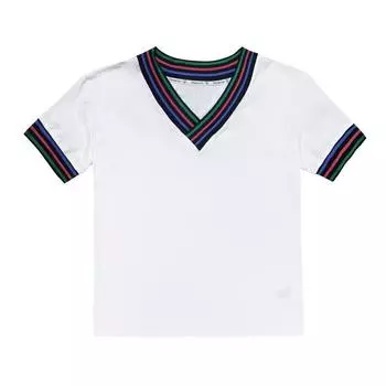 Clearance Sale New Style Heavy-Duty Printing Bottoming Top Summer Wear White net version T S