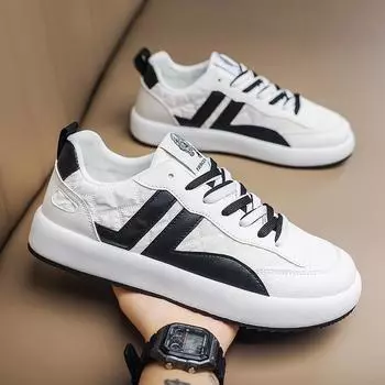 [Clearance] Shoes Men s trendy shoes Summer thick-soled breathable little white shoes Versatile sports and leisure canvas shoes Forrest Gump shoes 39