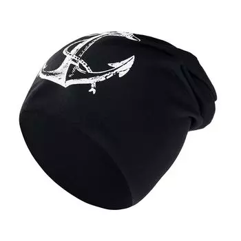 Clearance Special Offer Hip-Hop Sun-Proof Headgear Women s Lined Hat [Anchor] Black No velvet (55-60cm)
