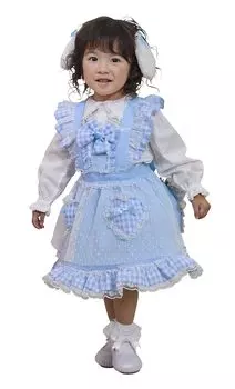 Clearstone Animal Ear Apron Cosplay Halloween Lop Ear Baby Girl Blue 85~100cm