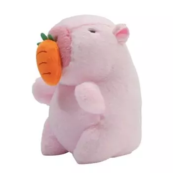 Clearstone Capybara Plush Keychain Chabimaru Carrot 13cm Pink