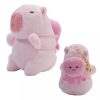 Clearstone Capybara Plush Keychain Chabimaru Octopus 13cm Pink