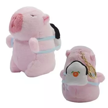 Clearstone Capybara Plush Keychain Chabimaru Sushi with Music 13cm Pink