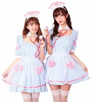 Clearstone Coquettish Girly Косплей Хэллоуин Синяя газировка Медсестра Медсестра Синий Костюм Карнавальный Костюм Женский