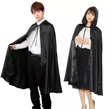 Clearstone Cosplay Halloween Black Cloak Unisex Black