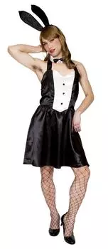Clearstone Crossdressing MAN Косплей Хэллоуин Сверкающий Кролик Девушка MAN Унисекс Черный чёрный