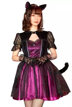 Clearstone Фантастический злодей Косплей Хэллоуин Мао Фиолетовый Женский