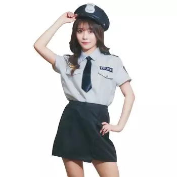 Clearstone GLOWHOLIC Косплей Хэллоуин Сероватый Полиция M Серый Женский серый