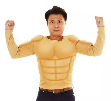 Clearstone Косплей Хэллоуин Мускулистый Мачо Бежевая футболка Мужская бежевый