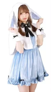 Clearstone Косплей Хэллоуин Невинный Белый Кролик Синяя Фроймейн Женская