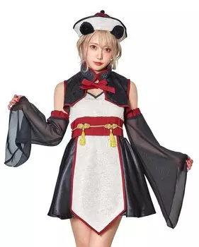Clearstone Косплей Хэллоуин Nihao Panda Jiangshi Черный Женский чёрный