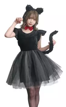 Clearstone Косплей Хэллоуин Petit Chat Noir Черный Кот Черный Женский