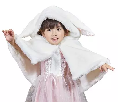 Clearstone Косплей Хэллоуин Пушистая накидка Baby White Kousa-chan