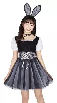 Clearstone Косплей Хэллоуин Ванильный кролик Дети Юниоры 150 см Девочки Белый COSCHU!