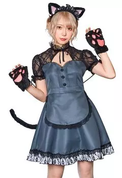 Clearstone Lady Animal Косплей Хэллоуин Горничная x Кошка Серый Женский