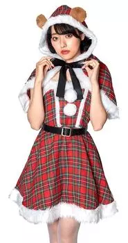 Clearstone Miminoel Косплей Рождественский Тедди Плащ Санта Красный Женский