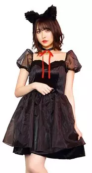 Clearstone Tokimeki Граффити Косплей Хэллоуин Черный Кот Черный Женский чёрный