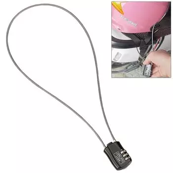 CLEAYODO 3-значный пароль навесной замок для шлема, тросовый расширительный замок, дверной замок, автомобильный замок, компактный и удобный для переноски, подходит для корзины и других мест