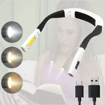 CLEAYODO Lamp Neck Hanging LED Eye Protection Lamp Reading Lamp USB Charger Book Lamp Neck Lamp Bedside Reading Lamp Multiple Super Bright LED Lamps