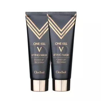 Cledbel Gold Lifting Pack Black Edition 70 мл антивозрастной V-лифтинг (подтяжка всех участков лица и шеи) маска, 2 шт., 1 комплект