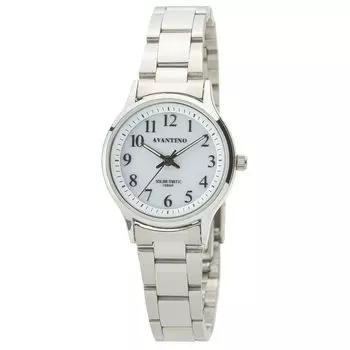 [Clefa] Solar Watch Fully Charged 4 Months Waterproof Metal Band 191380 Women s Silver