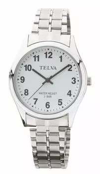 [Clefer] Analog Waterproof Metal Band Watch TE-AM148-WTS Men s Silver