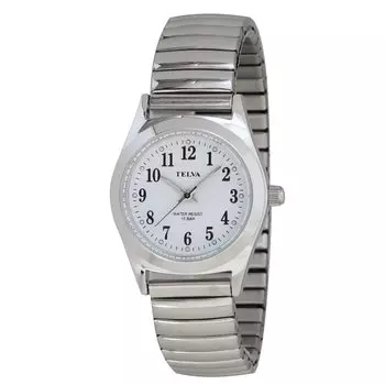 [Clefer] Analog Women s Watch Waterproof Metal Band Silver TE-AL011-WTS