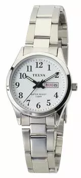 [Clefer] Аналоговые водонепроницаемые часы с датой, днем недели, металлическим ремешком, TE-AL178-WTS, женские, серебристые