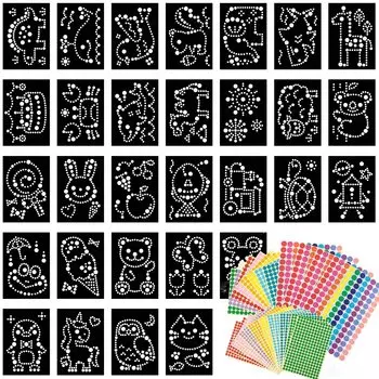 Clickclack Наклейка Паста 30 Черный Mount Монтессори Образовательный Обучающий Игрушечный Набор, Типы, Тип, Работа, чёрный