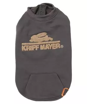 Cliffmeyer Brushed Lining DOG Logo Crew Dog Wear Small Dogs Medium Dogs SMALL Charcoal