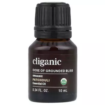 Cliganic, 100% чистое эфирное масло, масло пачули, 0,33 жидких унций (10 мл)