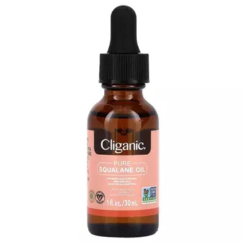 Cliganic, 100% чистое и натуральное масло сквалана, 1 жидкая унция (30 мл)