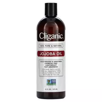 Cliganic, 100% Pure & Natural, Jojoba Oil, 16 fl oz (473 ml)