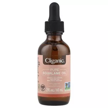 Cliganic, чистое сквалановое масло, 2 жидких унции (60 мл)